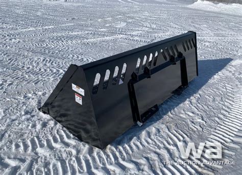 8 ft skid steer snow bucket|84 inch skid steer bucket.